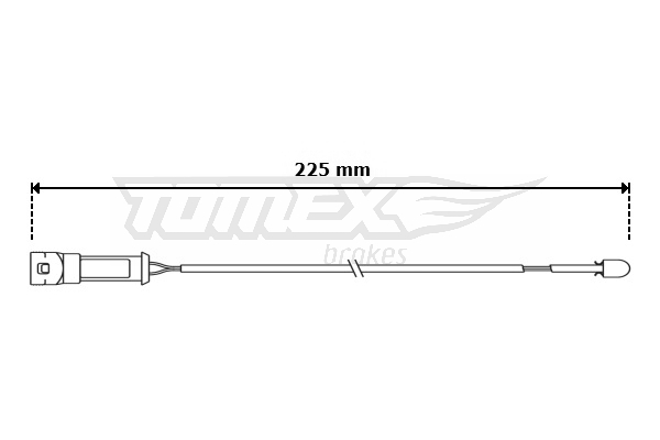 Výstrażný kontakt opotrebenia brzdového oblożenia TOMEX Brakes
